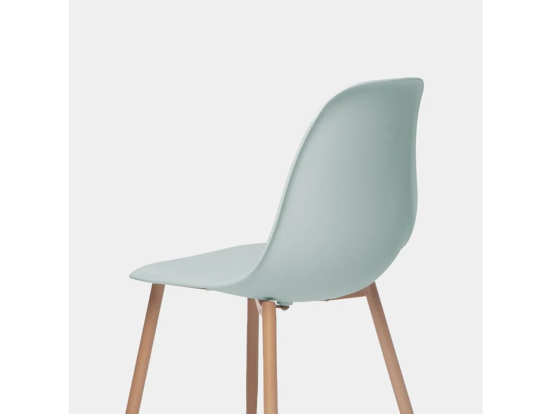 Chaise d'extérieur en plastique menthe 45x80 cm-Nina