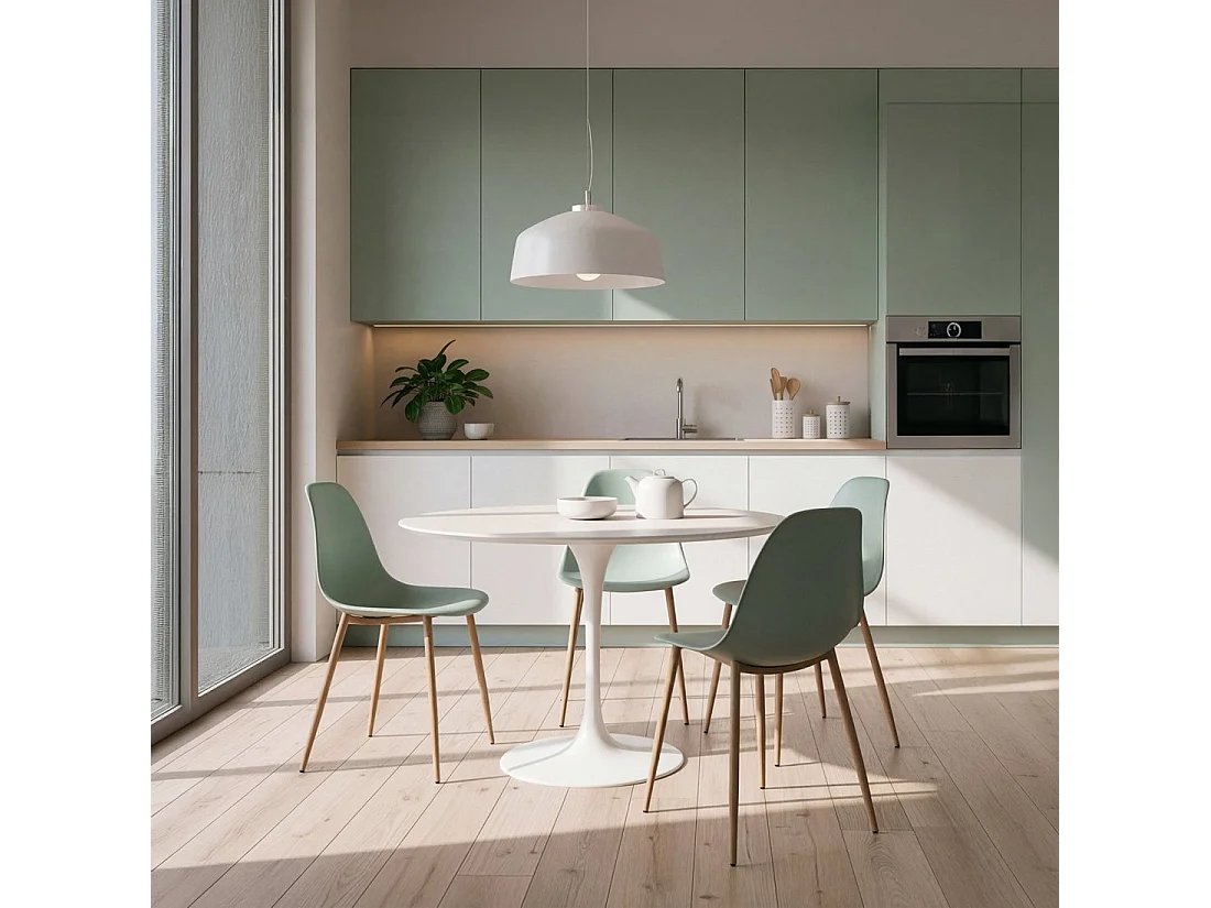 Silla de jardín de Plástico Menta 80 cm x 45 cm- Nina