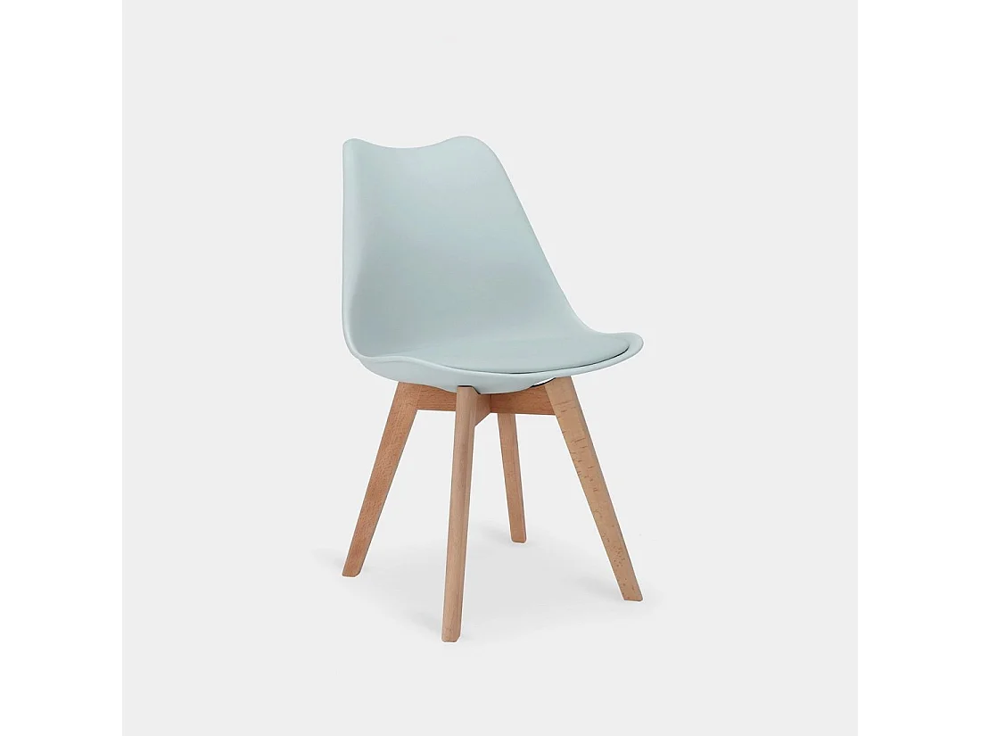 Chaise d'extérieur en plastique bleu 48x82 cm-Kler