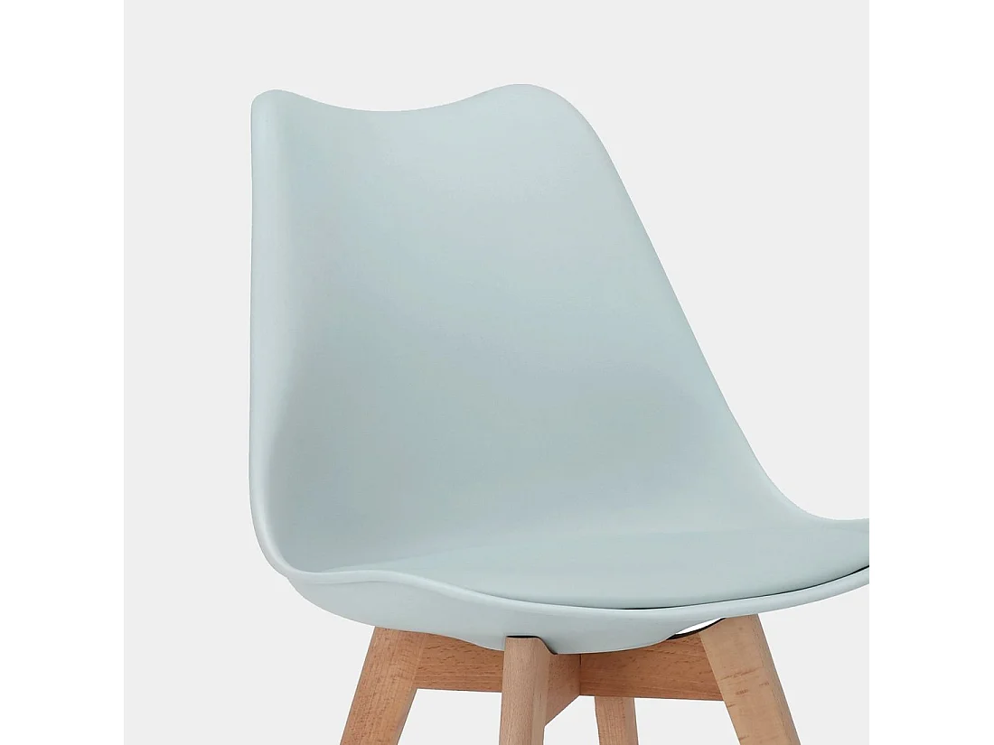 Chaise d'extérieur en plastique bleu 48x82 cm-Kler