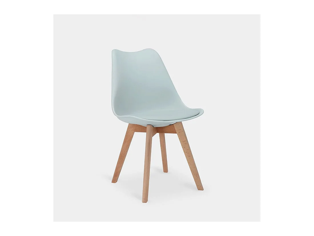 Chaise d'extérieur en plastique bleu 48x82 cm-Kler