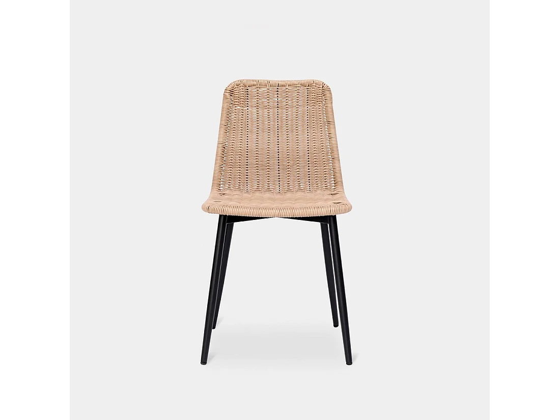 Silla de exterior de Fibra sintética Natural 82 x 45- Noah