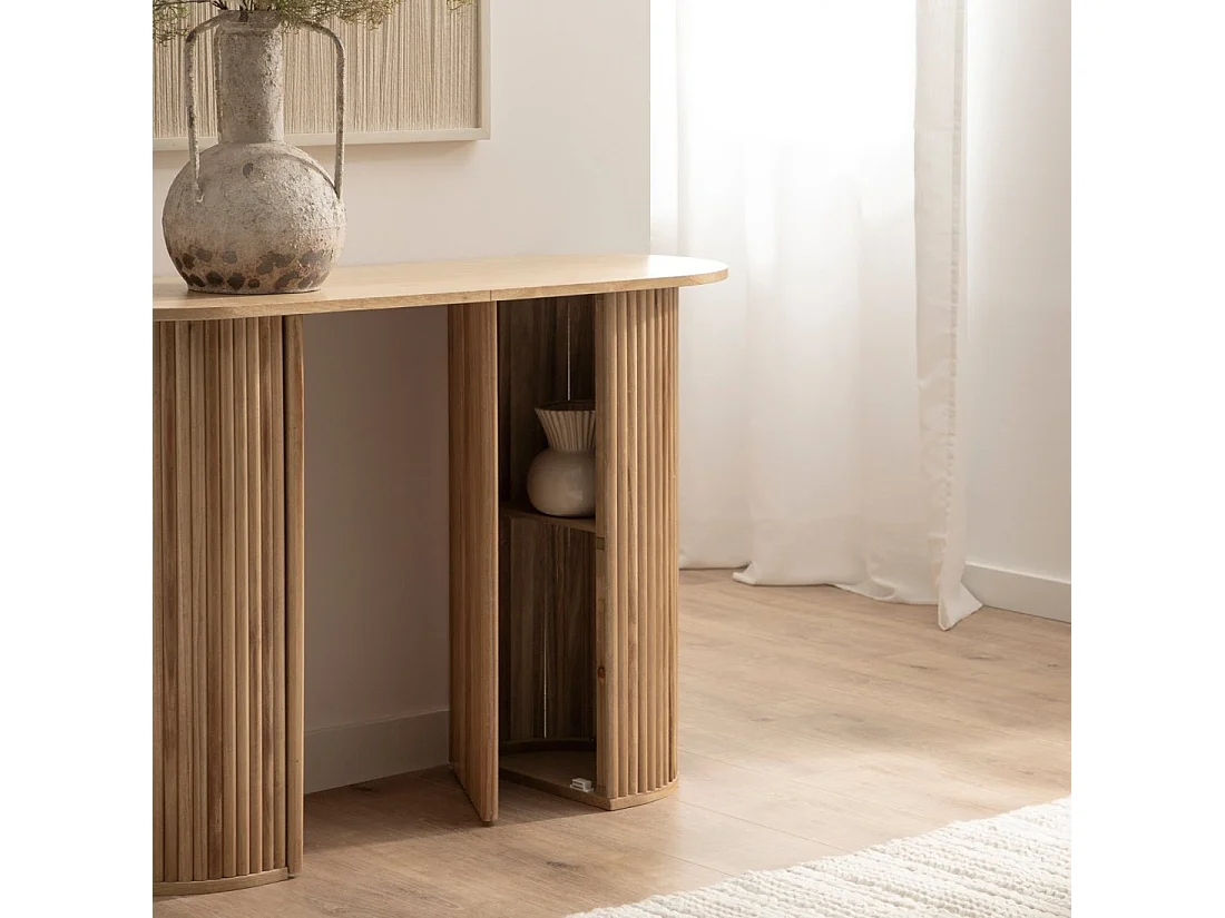 Consola de Madera Natural 74 x 110- Trena