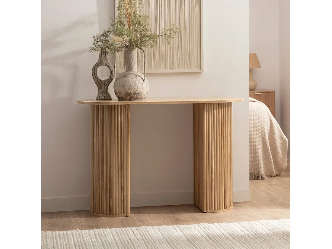 Consola de Madera Natural 74 x 110- Trena