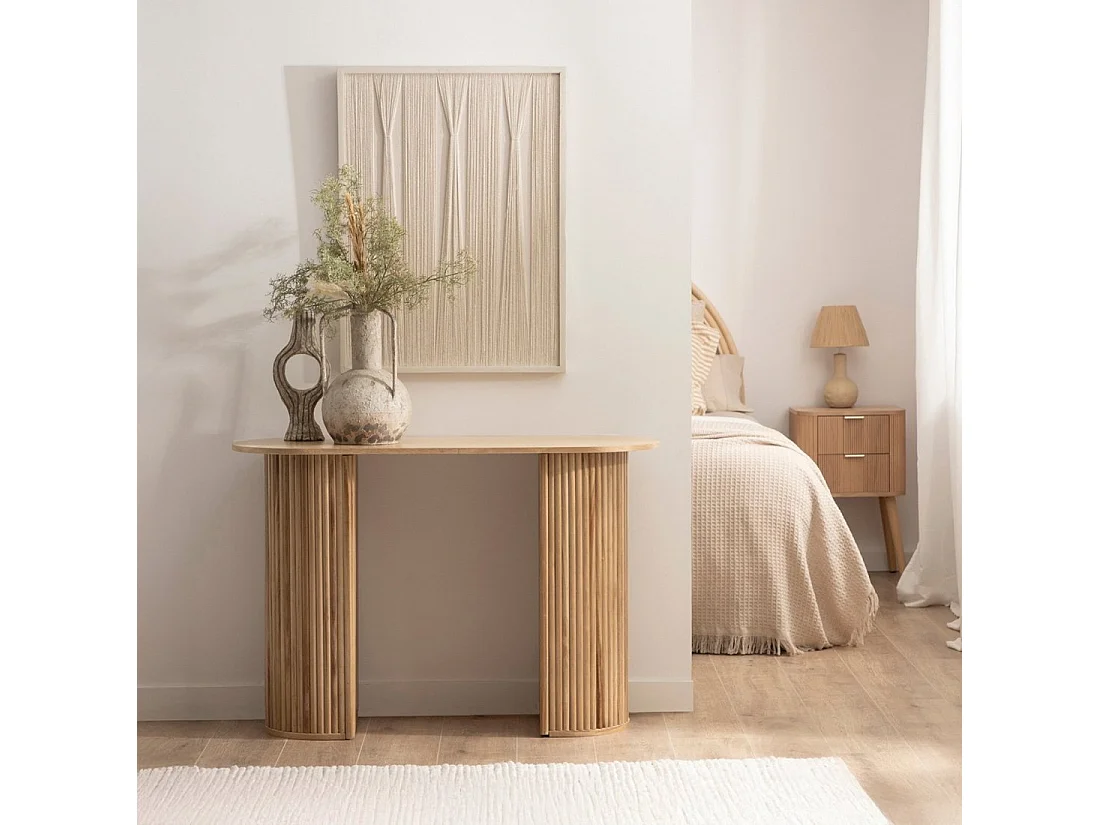 Consola de Madera Natural 74 x 110- Trena