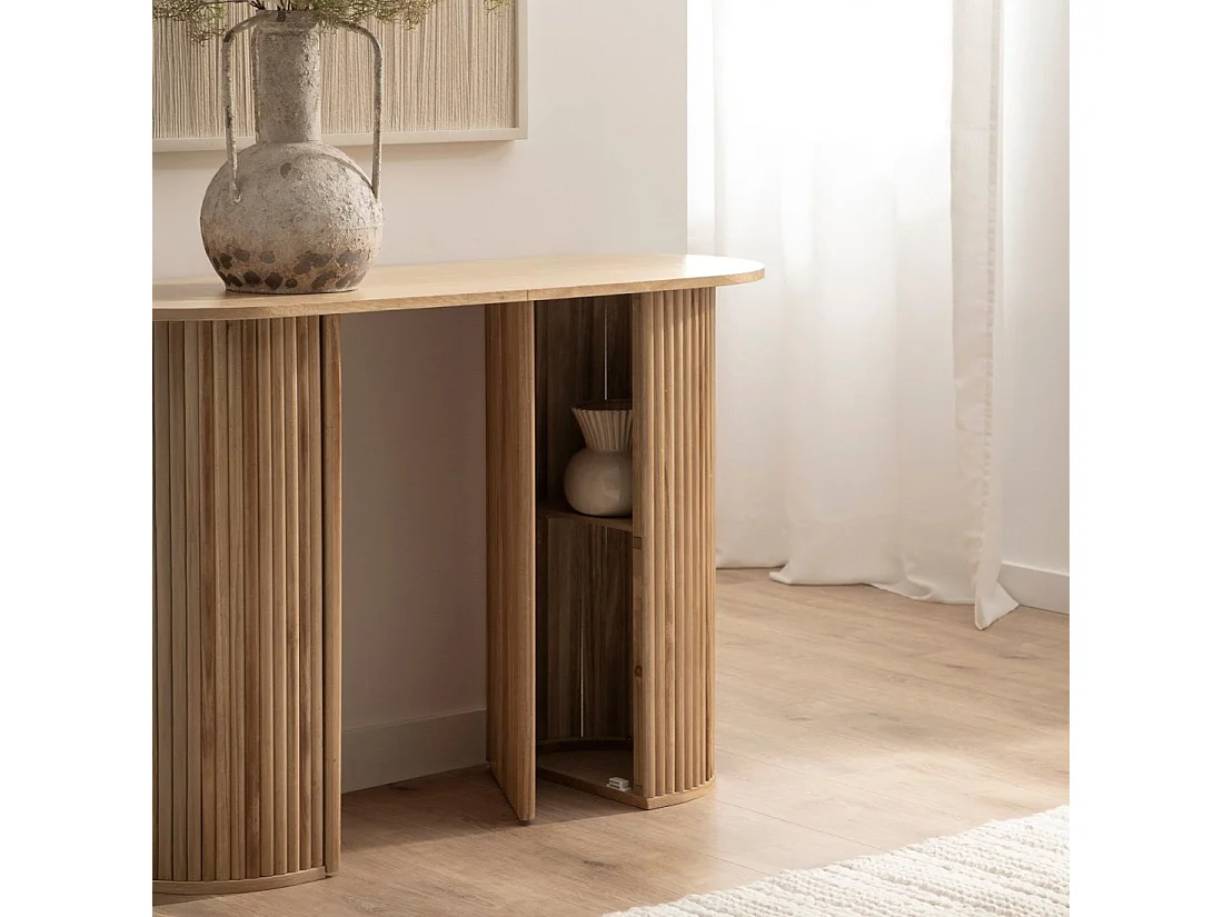 Consola de Madera Natural 74 x 110- Trena