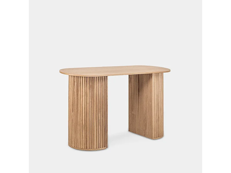 Console en bois naturel 110x74 cm-Trena