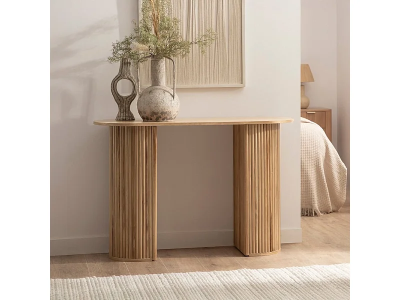 Consola de Madera Natural 74 x 110- Trena