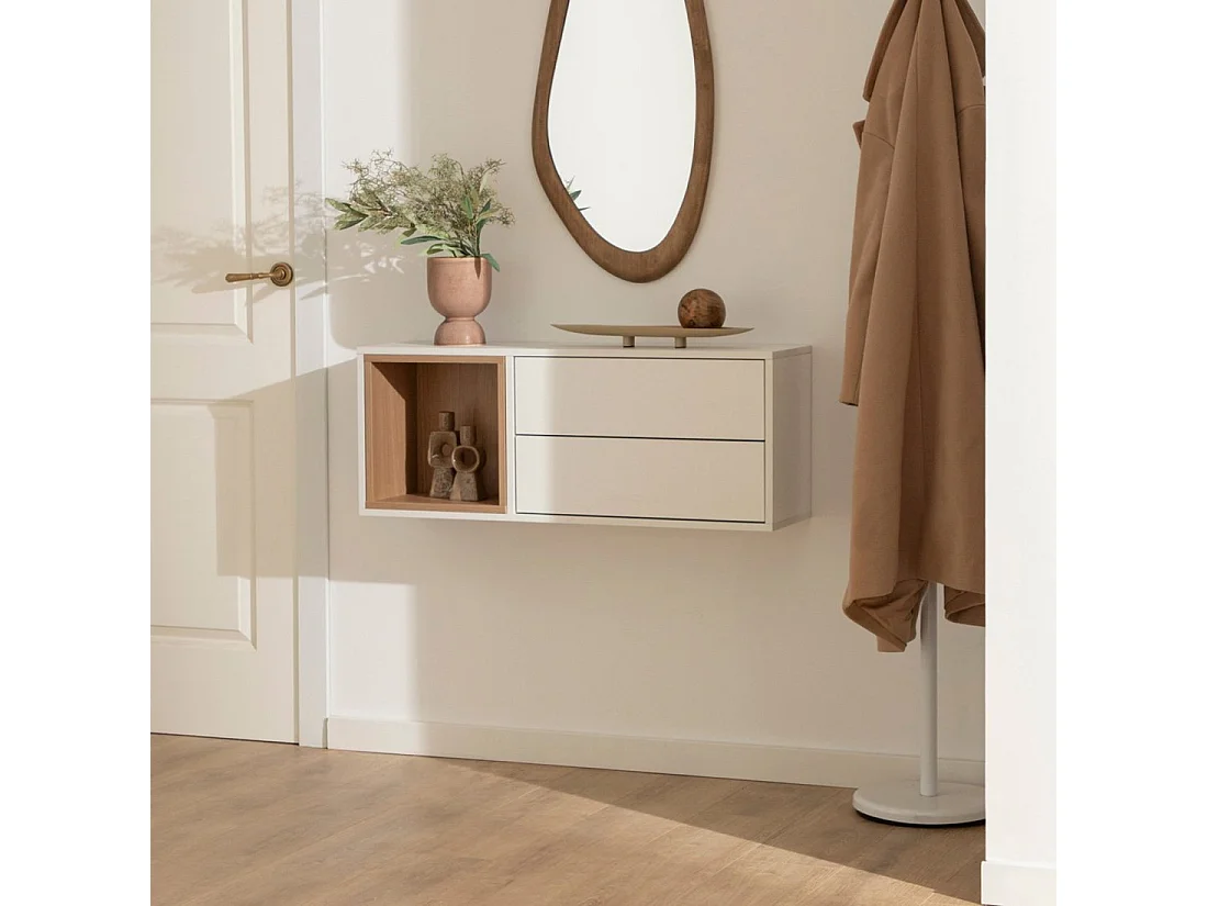 Mueble recibidor flotante