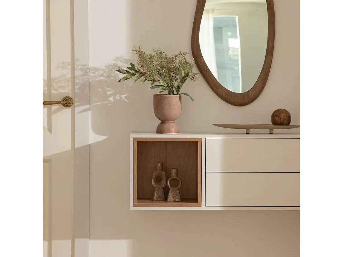 Mueble recibidor flotante