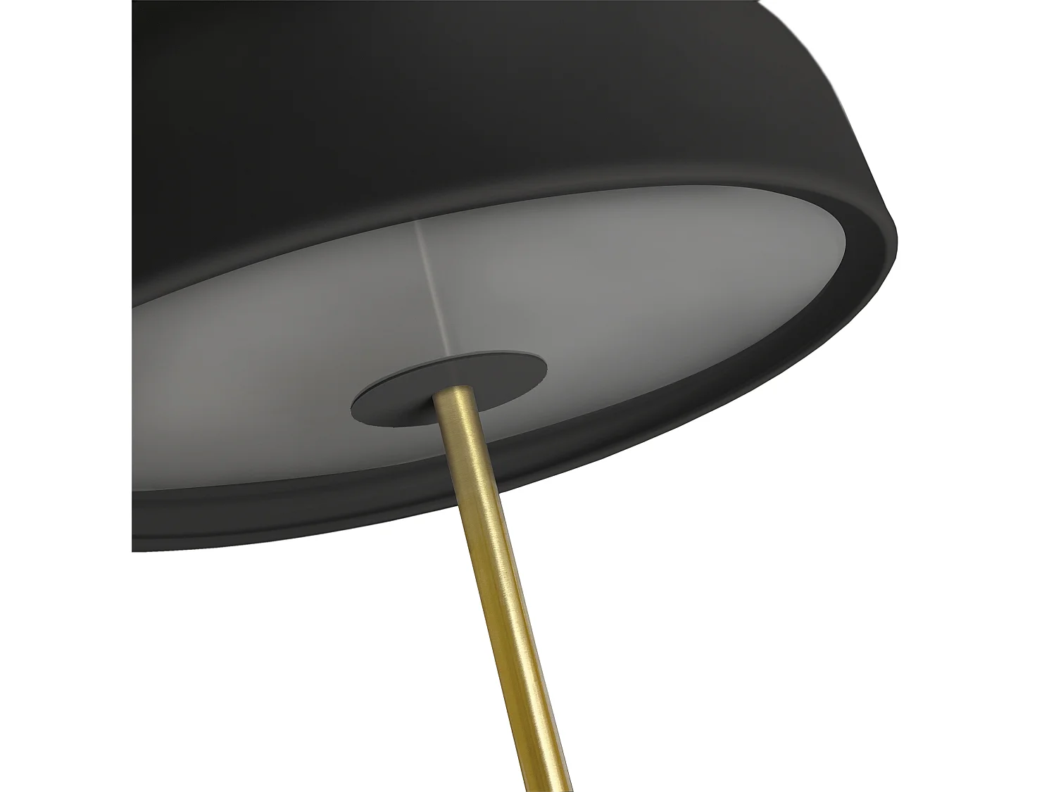 Lampadaire Taichi-h135 cm-2x e27 40w-on&off-acier-noir et or-ip20