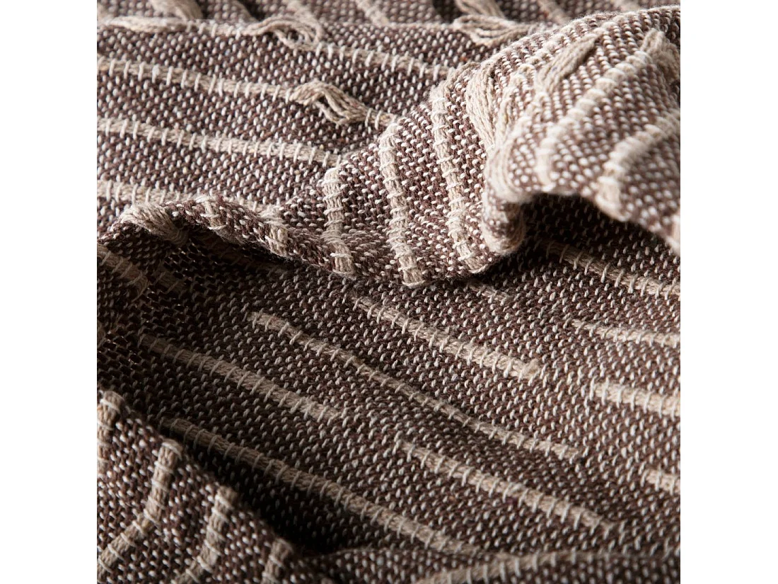 Plaid de Tela Beige-Gris 1 x 125- Aurae