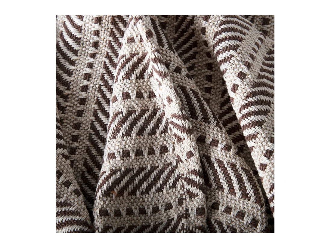 Plaid de Tela Beige-Negro 1 x 125- Nimbo