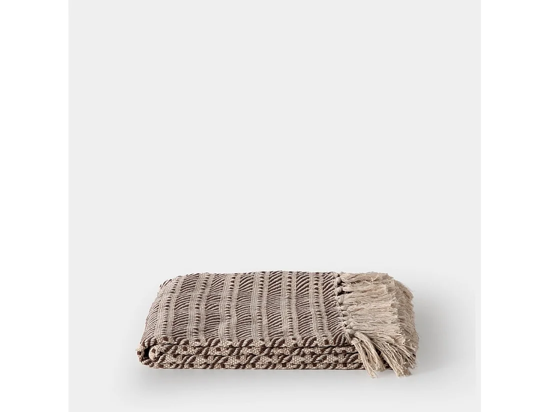 Plaid de Tela Beige-Negro 1 x 125- Nimbo