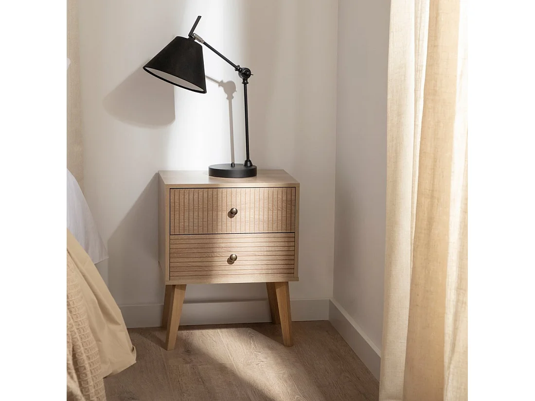 Mesita de noche 2 cajones