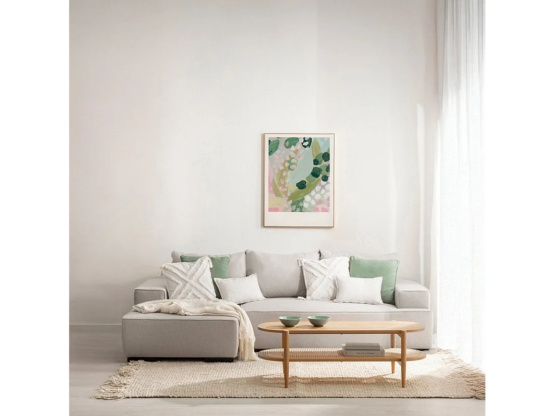 Canapé-lit en tissu gris 250x80 cm-Alan