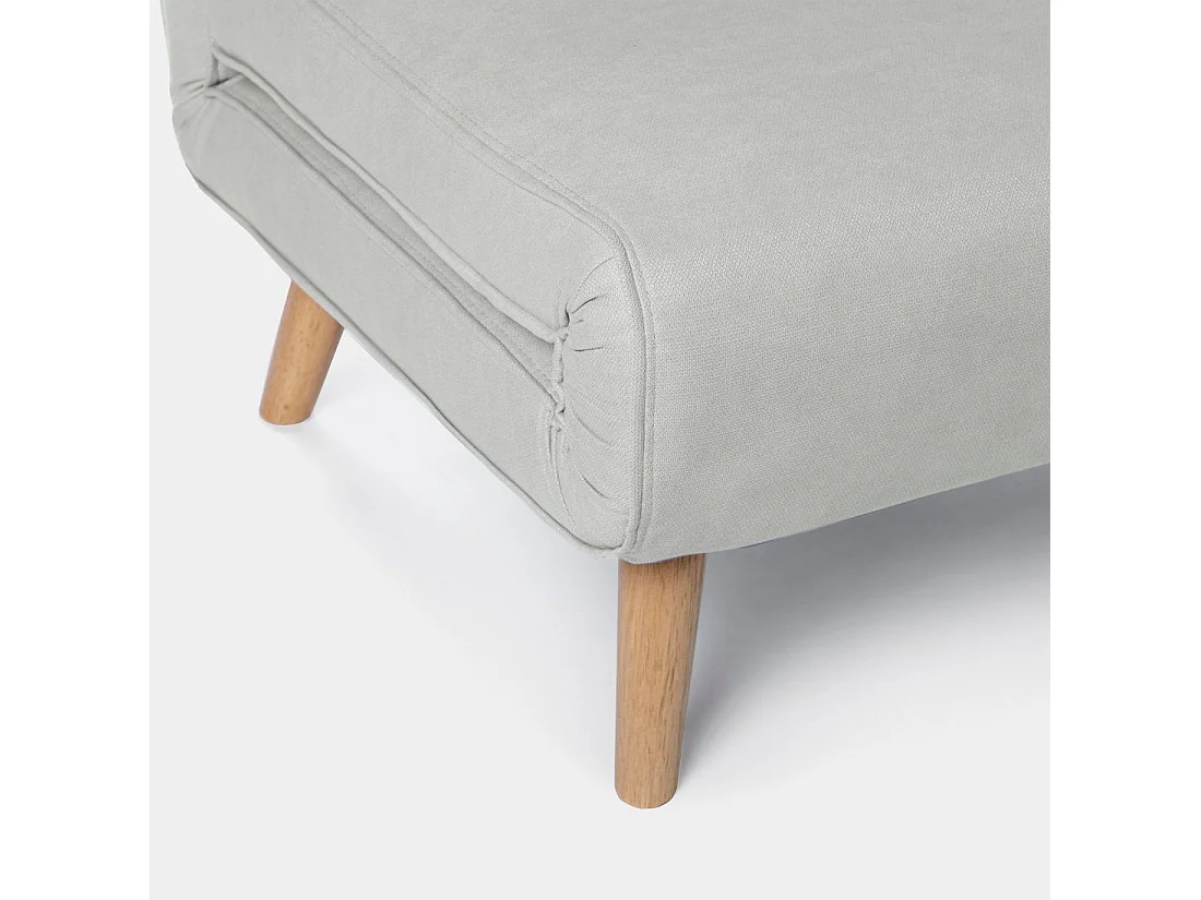 Canapé-lit en tissu gris 117x79 cm-Noa