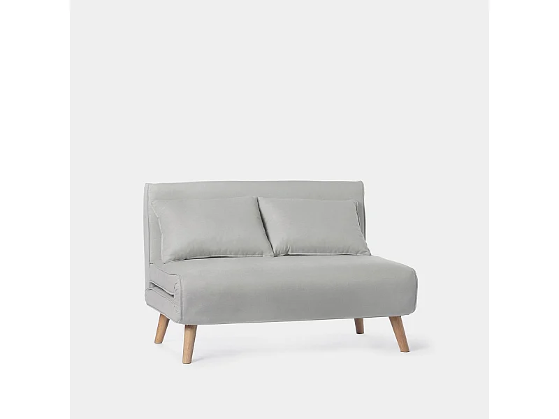 Canapé-lit en tissu gris 117x79 cm-Noa