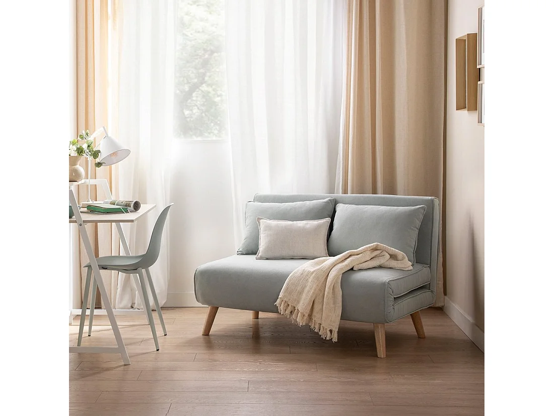 Sofá cama de Tela Aguamarina 79 x 117- Noa