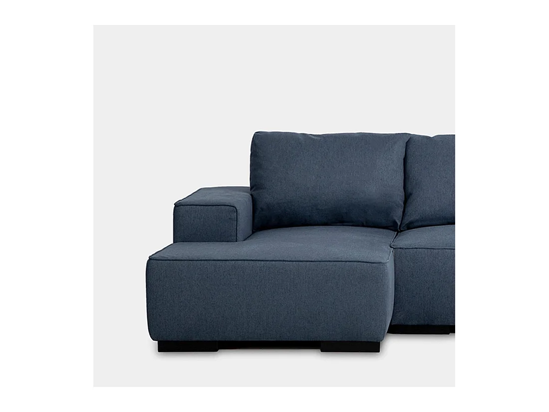 Canapé-lit en tissu bleu 250x80 cm-Alan