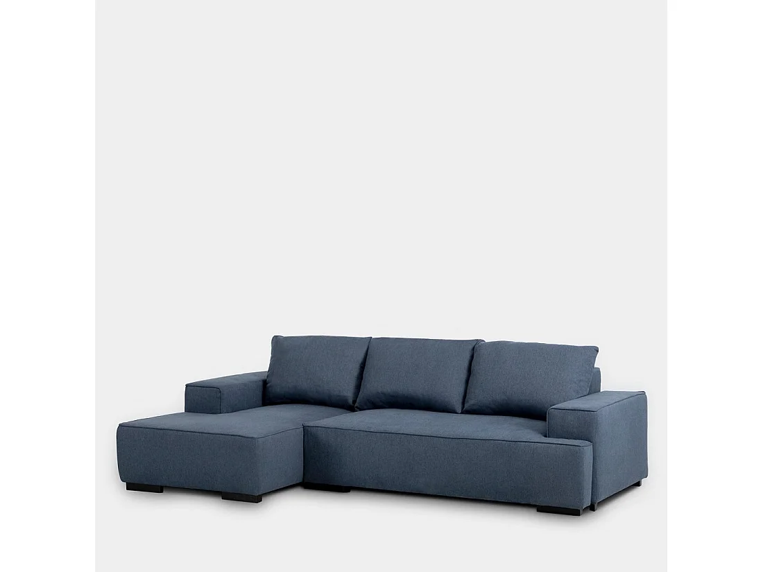 Sofá cama de Poliéster Azul 80 x 250- Alan