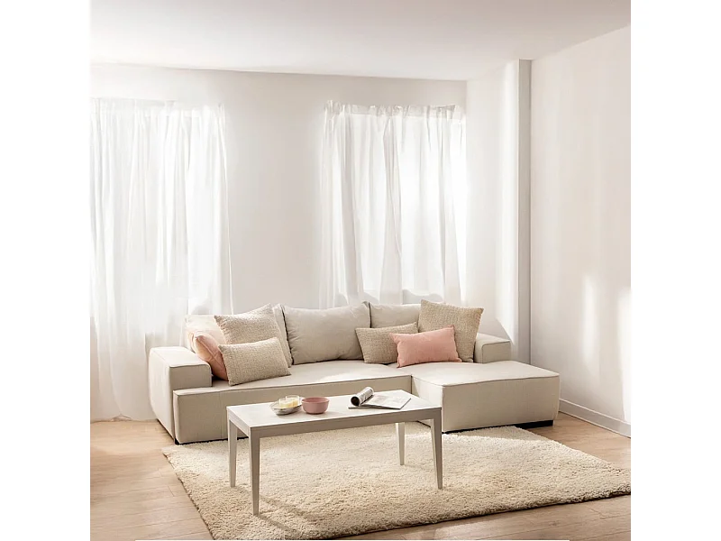 Sofá cama de Poliéster Beige 80 x 250- Alan