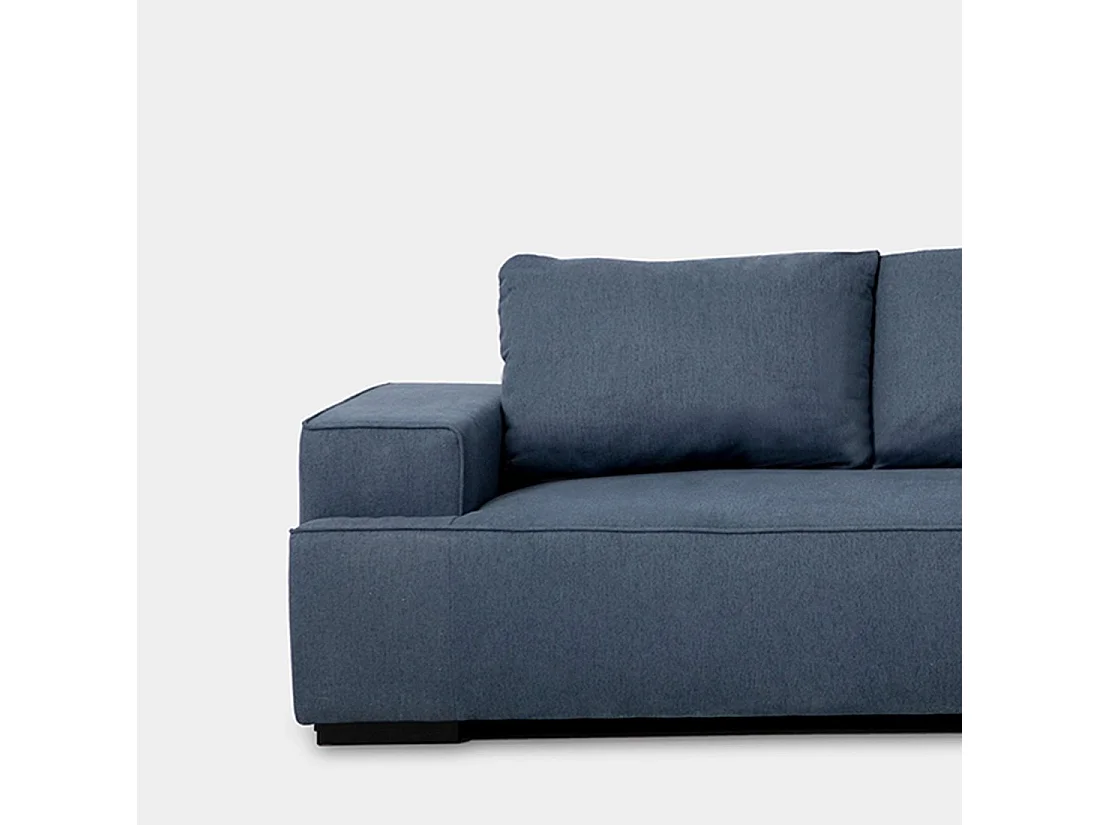 Canapé-lit en tissu bleu 250x80 cm-Alan