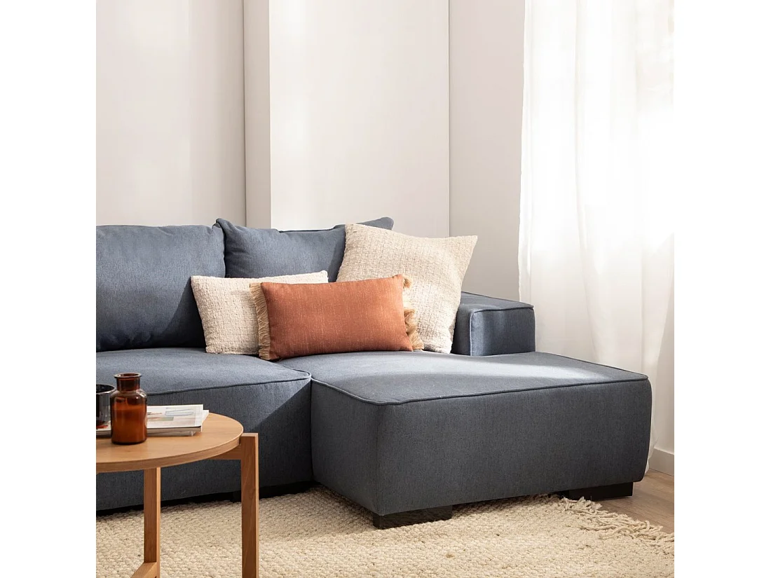 Sofá cama de Poliéster Azul 80 x 250- Alan