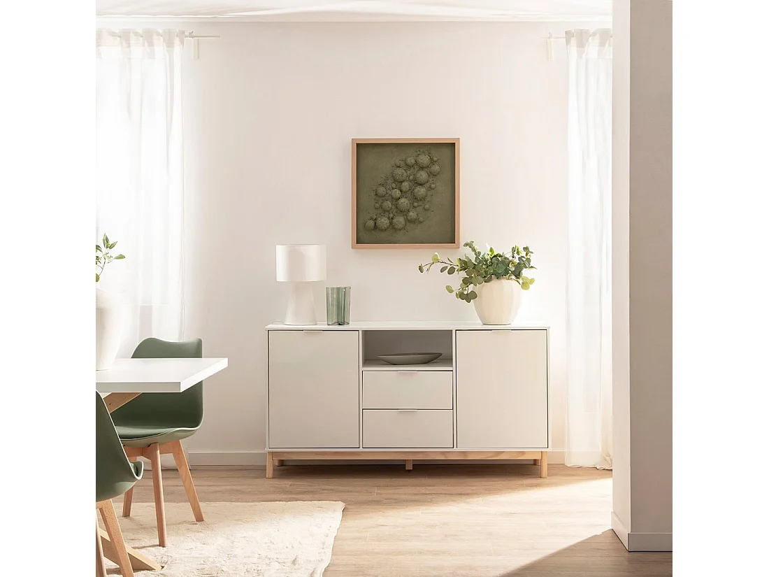 Aparador bajo de Lacado Blanco 78 x 150- Elian