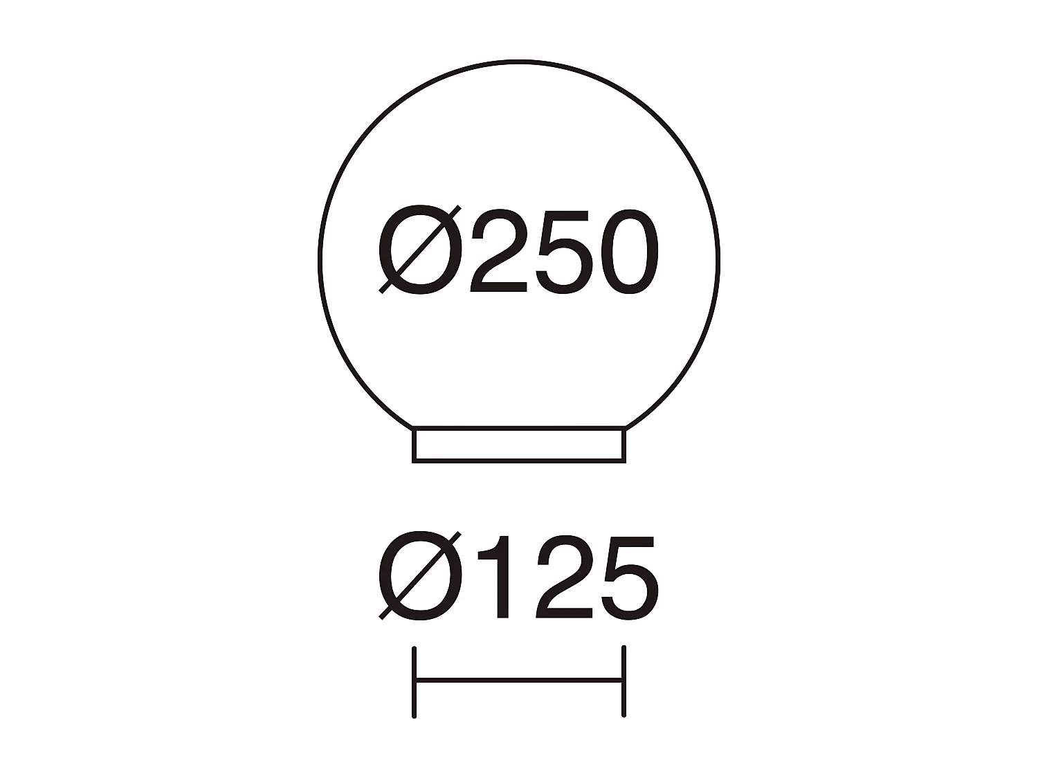 Glou balise exterieur moderne-d.ø25cm-e27 15w-ip44-opale-exterieur-polyamide,noir