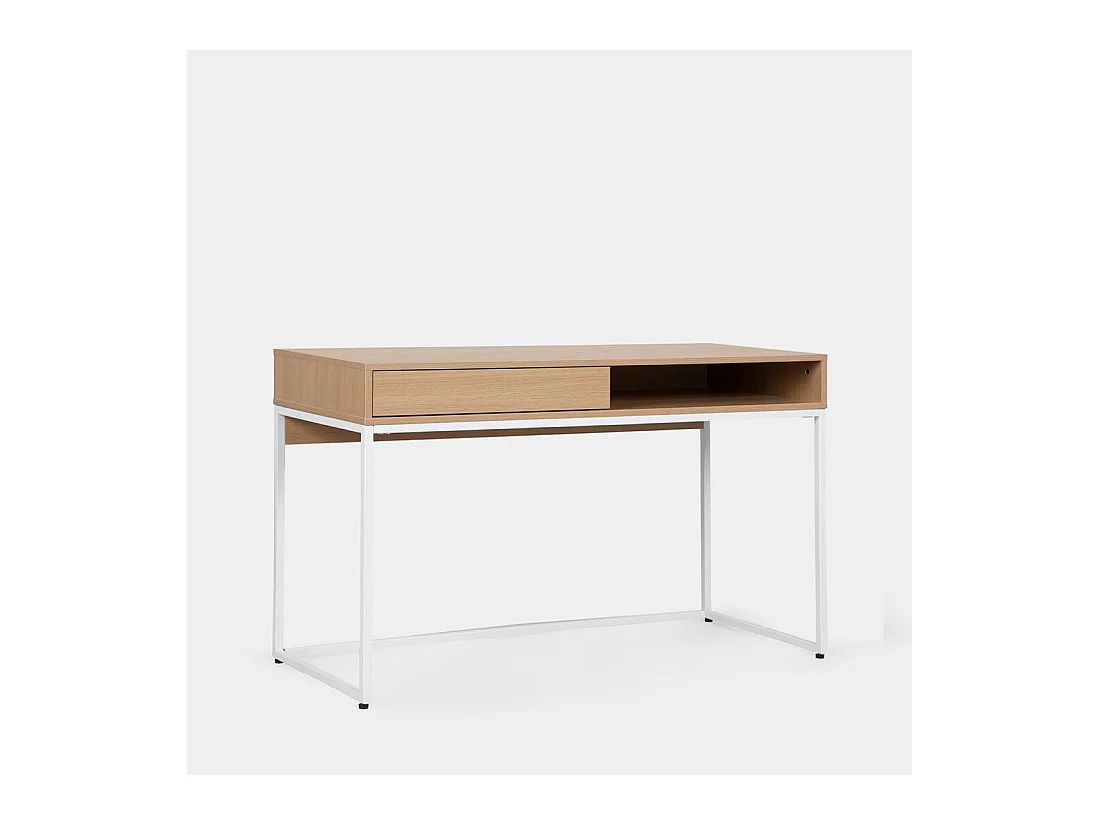Bureau d'écriture en bois naturel 120x78 cm-Aidan