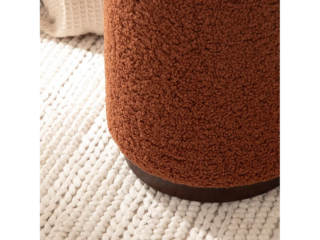 Puf de Borreguito Terracota 42 x 35- Arles