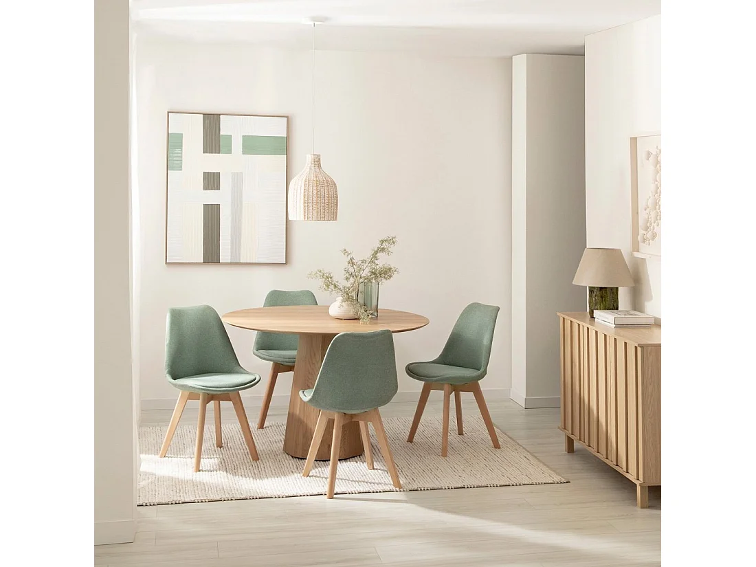 Silla de comedor de Tela Menta 82 x 49- Kler