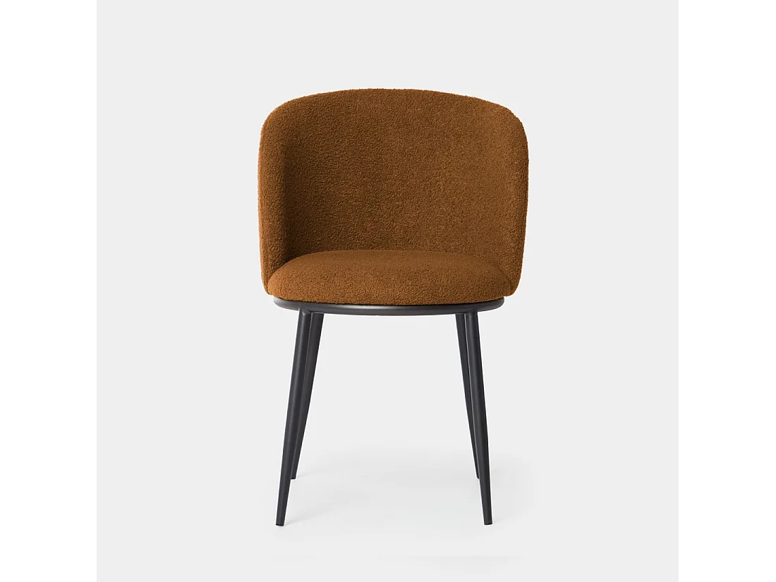 Silla de comedor de Borreguito Terracota 80 x 51- Nolan