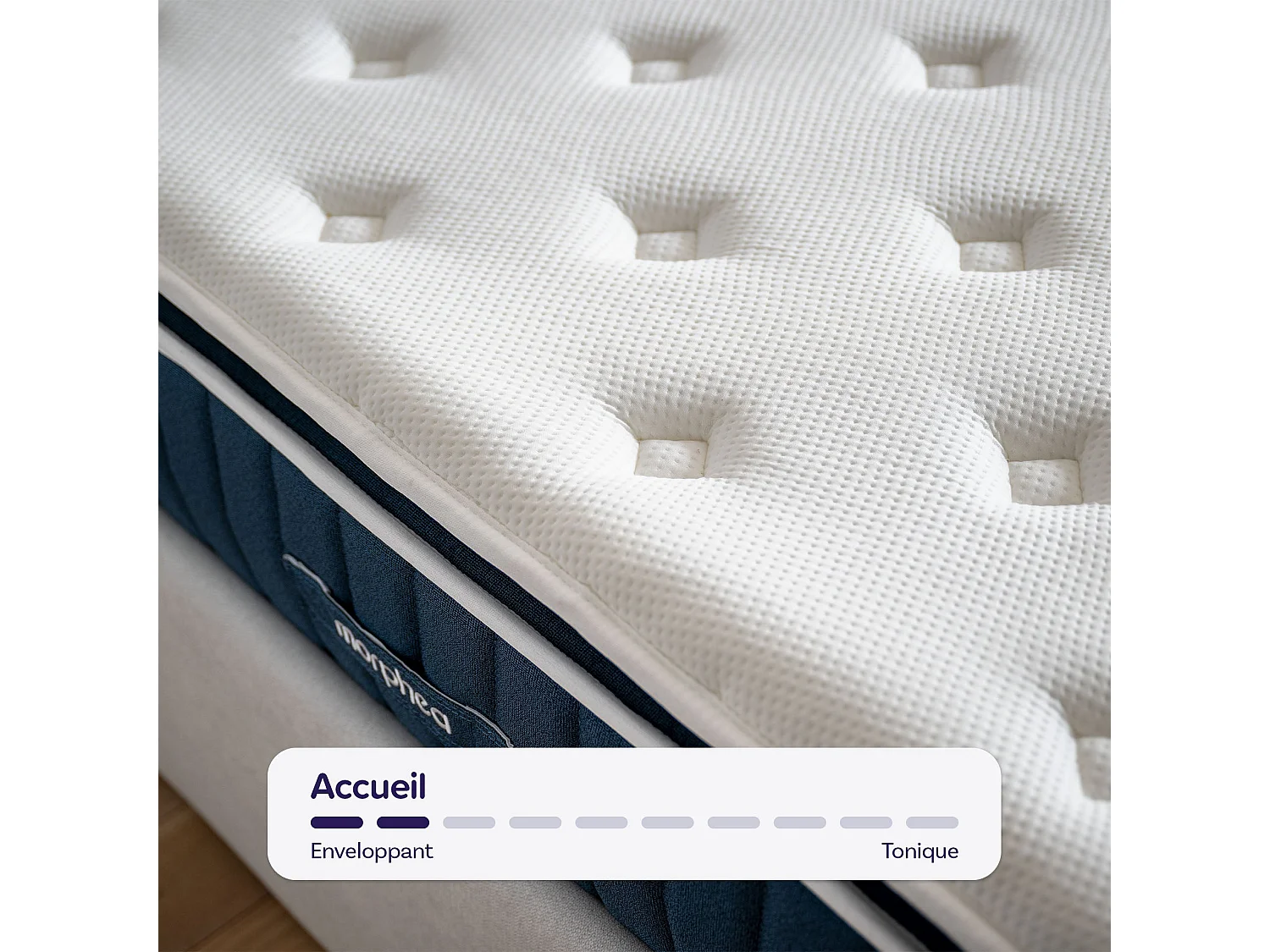 Pack lit coffre et matelas hybride 160x200 épais 30cm