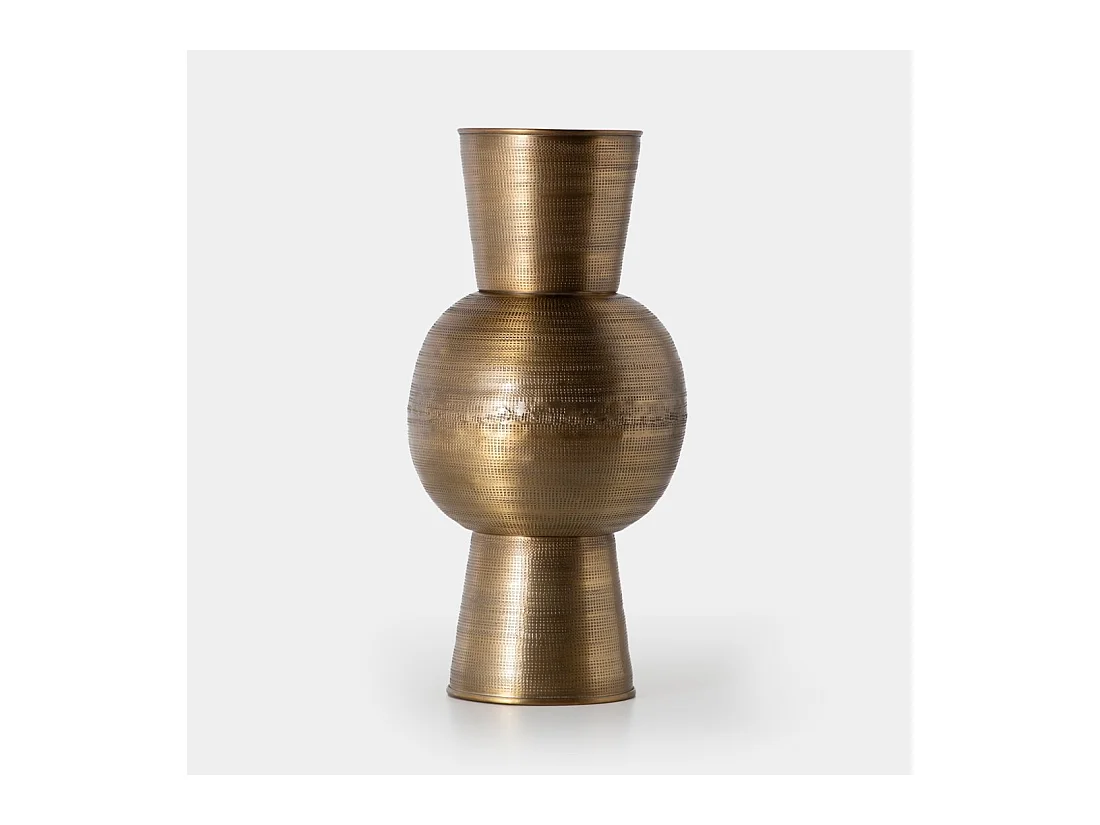 Jarrón de Metal Dorado 42 x 20- Solum