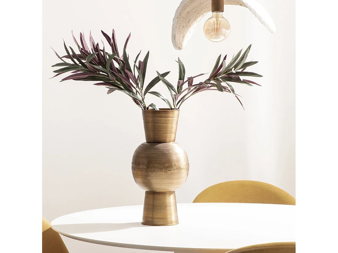 Jarrón de Metal Dorado 42 x 20- Solum