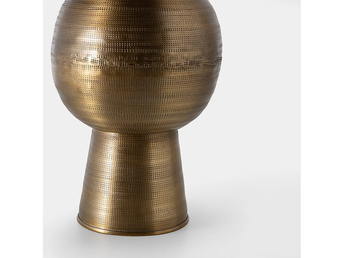 Jarrón de Metal Dorado 42 cm x 20 cm- Solum