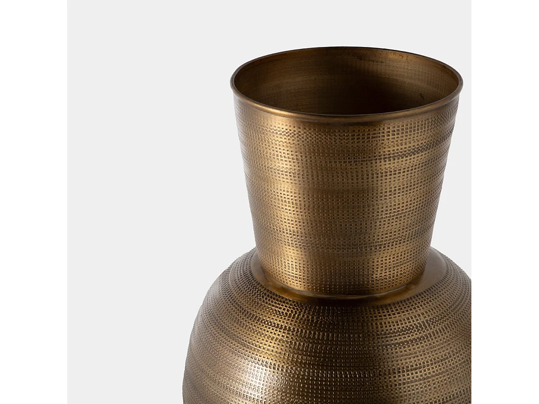 Jarrón de Metal Dorado 42 cm x 20 cm- Solum