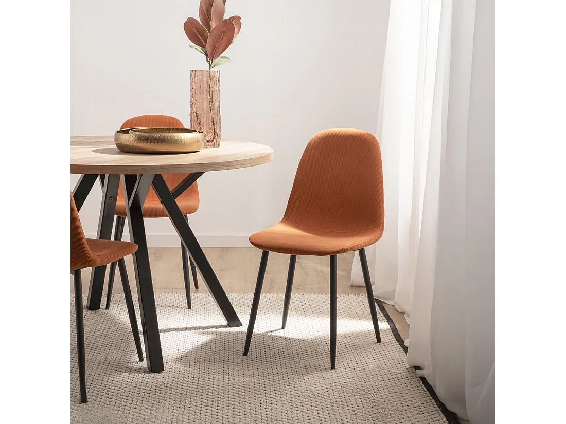 Silla de comedor de Micropana Terracota 84 x 44- Elia