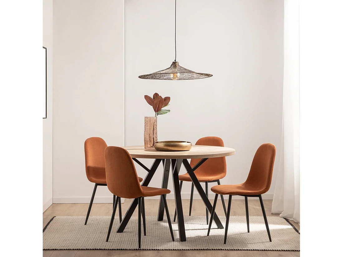 Silla de comedor de Micropana Terracota 84 x 44- Elia