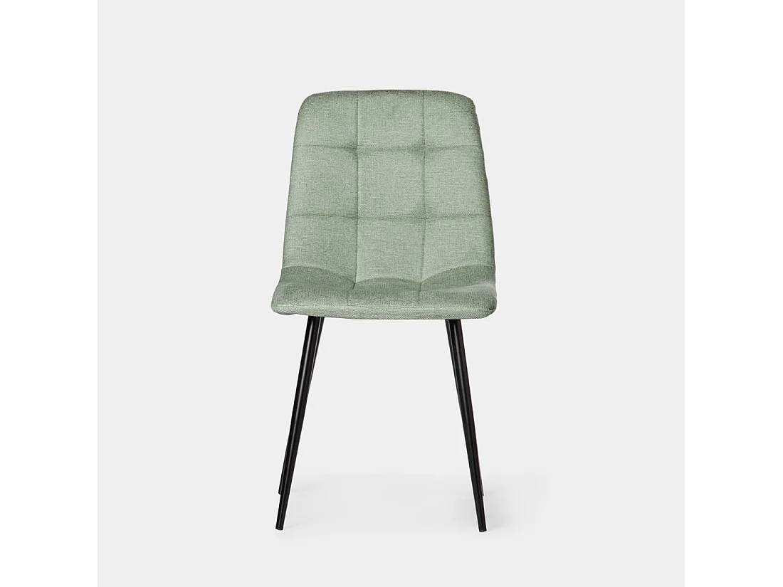Chaise de salle à manger en polyester menthe 45x86 cm-Ailan