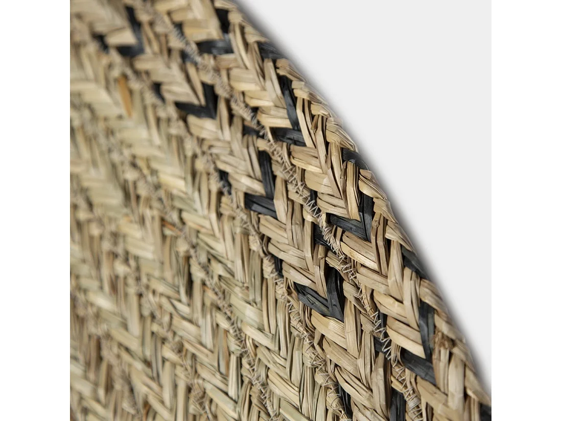 Tapis en rotin naturel 140x0 cm-Less