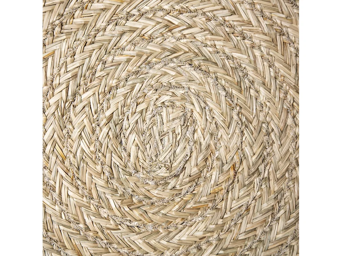 Tapis en rotin naturel 140x0 cm-Less