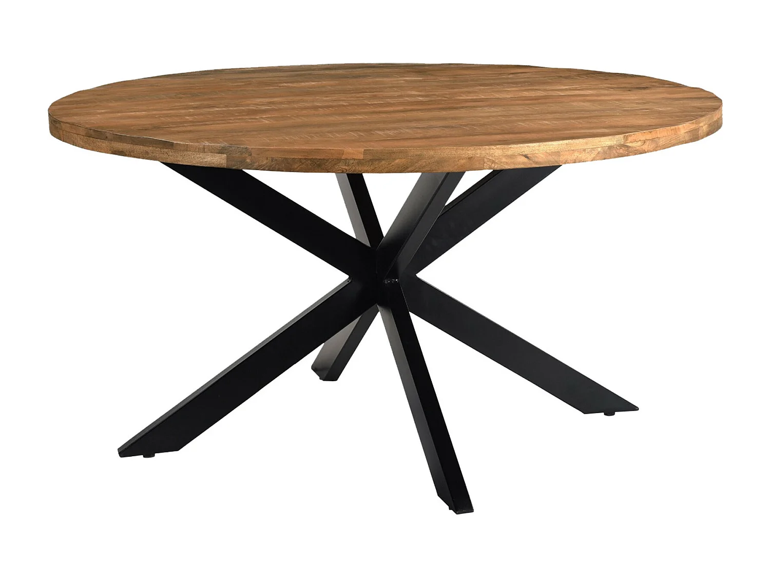 BARI-Mesa de comedor redonda 6 personas, D150 cm madera