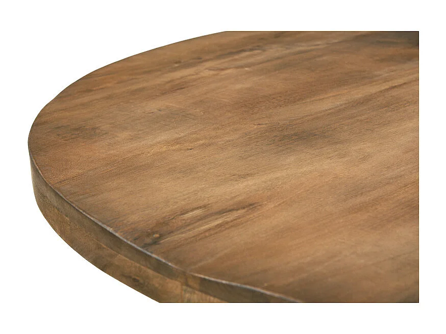 BARI-Mesa de comedor redonda 6 personas, D150 cm madera