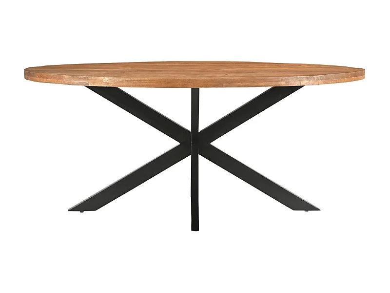 BARI-Mesa de comedor ovalada6/ 8 personas 180 cm de madera