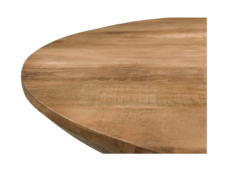 MACY-Table à manger ovale 8/10 personnes 210 cm en bois massif