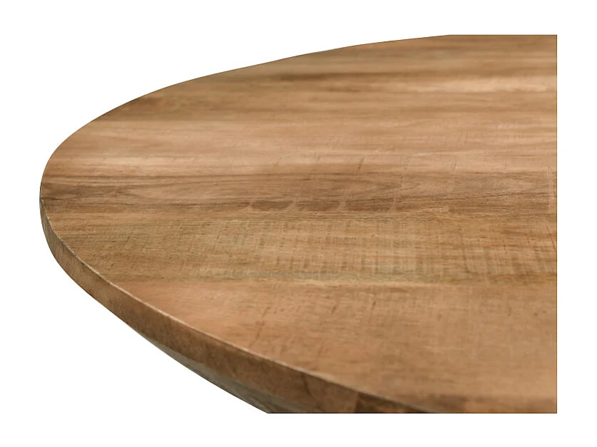 MACY-Table à manger ovale 8/10 personnes 210 cm en bois massif