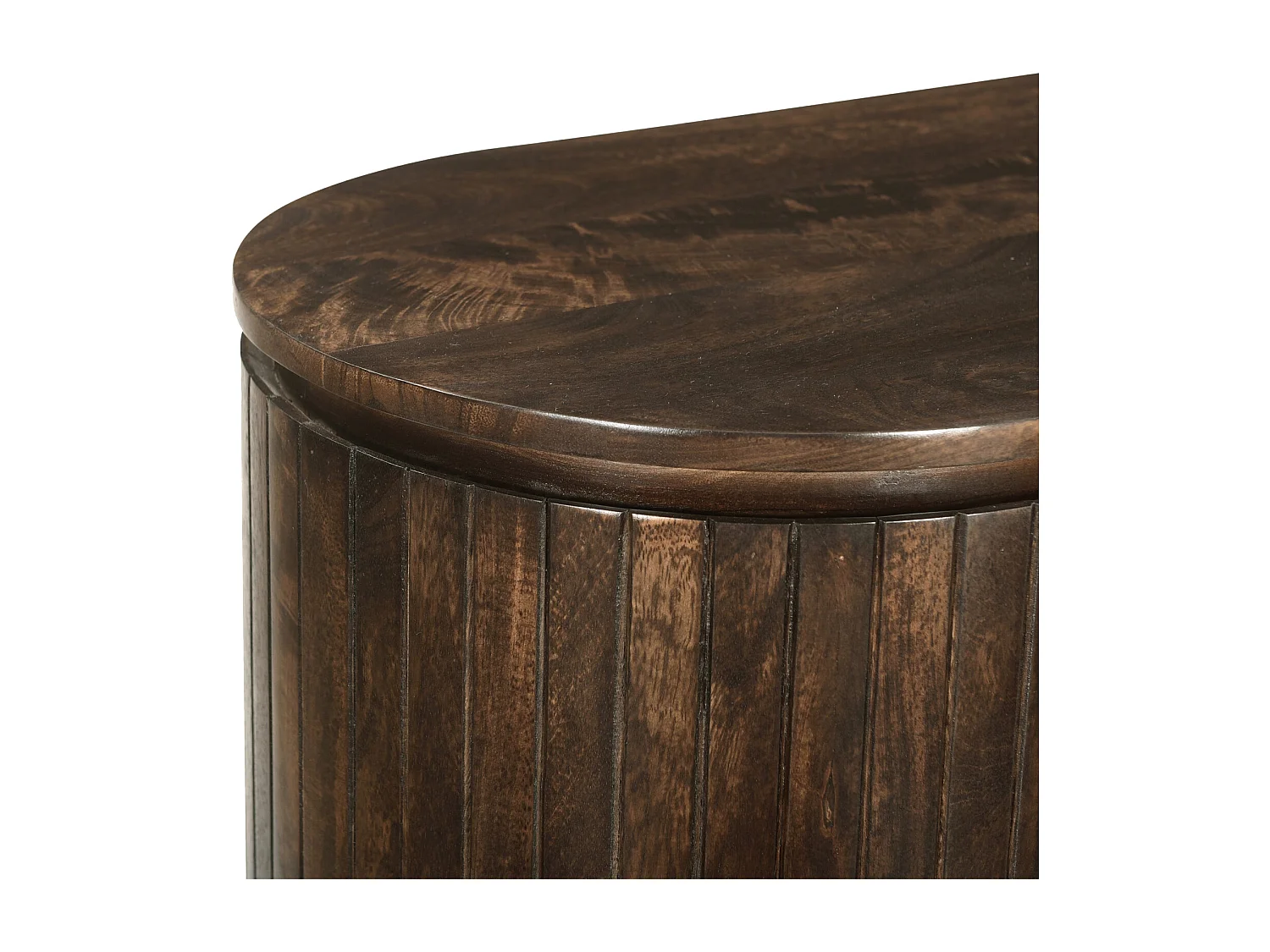 MENTON-Buffet 115 cm en bois massif brun